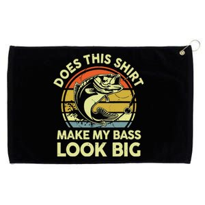 Does This Make My Bass Look Big Father Day Fishing Dad Grommeted Golf Towel