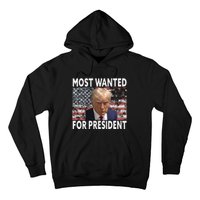 Donald Trump Most Wanted For President 2024 Pro Mugshot Hoodie