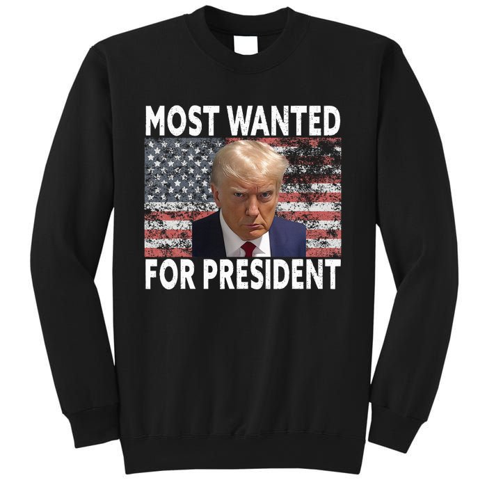 Donald Trump Most Wanted For President 2024 Pro Mugshot Sweatshirt