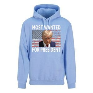 Donald Trump Most Wanted For President 2024 Pro Mugshot Unisex Surf Hoodie