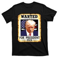 Donald Trump Mug Shot Wanted For Us President 2024 T-Shirt