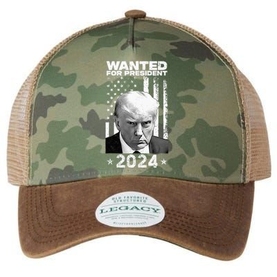 Donald Trump Mug Shot Wanted For U.S. President 2024 Legacy Tie Dye Trucker Hat