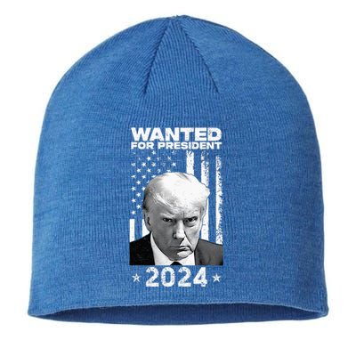 Donald Trump Mug Shot Wanted For U.S. President 2024 Sustainable Beanie