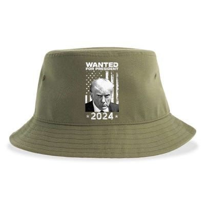 Donald Trump Mug Shot Wanted For U.S. President 2024 Sustainable Bucket Hat