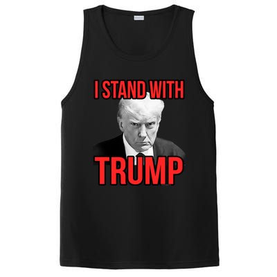 Donald Trump Mugshot Photo I Stand With Trump 2024 Mug Shot Gift PosiCharge Competitor Tank