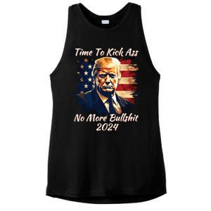 Donald Trump My President 2024 America Mug Shot Flag Funny Ladies PosiCharge Tri-Blend Wicking Tank