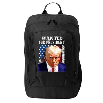 Donald Trump Mug Shot Wanted For U.S. President 2024 (1) City Backpack