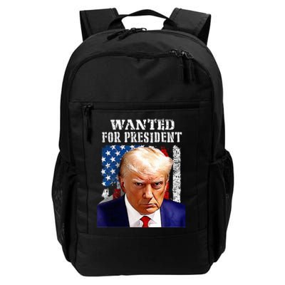 Donald Trump Mug Shot Wanted For U.S. President 2024 (1) Daily Commute Backpack