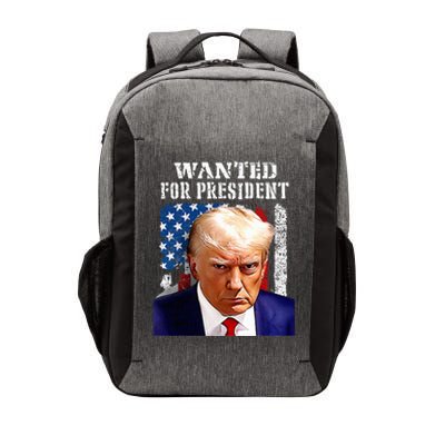 Donald Trump Mug Shot Wanted For U.S. President 2024 (1) Vector Backpack