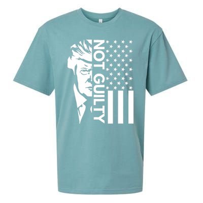 Donald Trump Mugshot 2024 Not Guilty Supporter Usa Flag Sueded Cloud Jersey T-Shirt