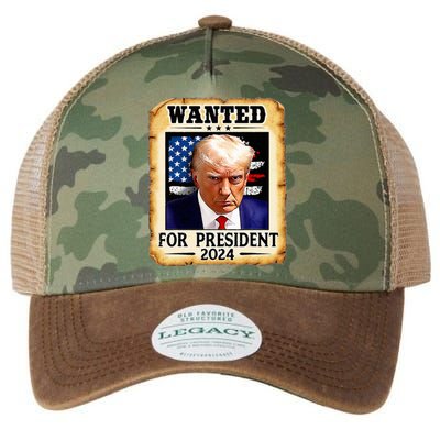 Donald Trump Mug Shot Wanted For U.S. President 2024 Legacy Tie Dye Trucker Hat