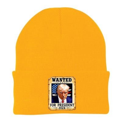 Donald Trump Mug Shot Wanted For U.S. President 2024 Knit Cap Winter Beanie