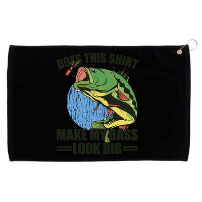 Does This Make My Bass Look Big Funny Fishing Grommeted Golf Towel