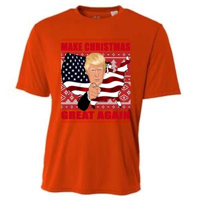 Donald Trump Make Christmas Great Again Cute Gift Cooling Performance Crew T-Shirt