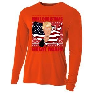 Donald Trump Make Christmas Great Again Cute Gift Cooling Performance Long Sleeve Crew