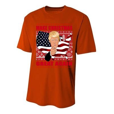 Donald Trump Make Christmas Great Again Cute Gift Performance Sprint T-Shirt