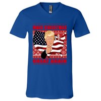 Donald Trump Make Christmas Great Again Cute Gift V-Neck T-Shirt