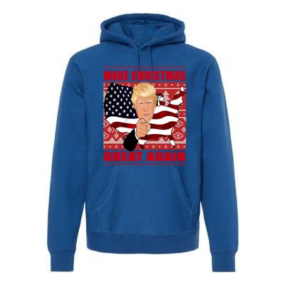 Donald Trump Make Christmas Great Again Cute Gift Premium Hoodie