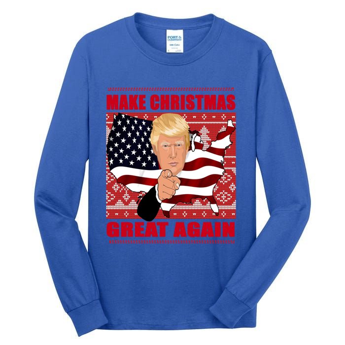 Donald Trump Make Christmas Great Again Cute Gift Tall Long Sleeve T-Shirt