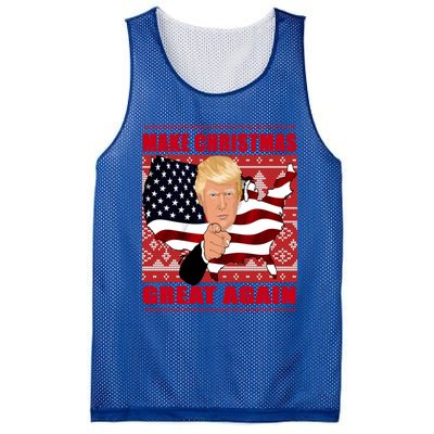 Donald Trump Make Christmas Great Again Cute Gift Mesh Reversible Basketball Jersey Tank