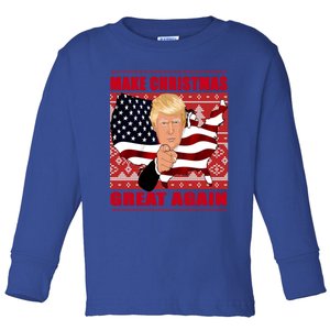 Donald Trump Make Christmas Great Again Cute Gift Toddler Long Sleeve Shirt