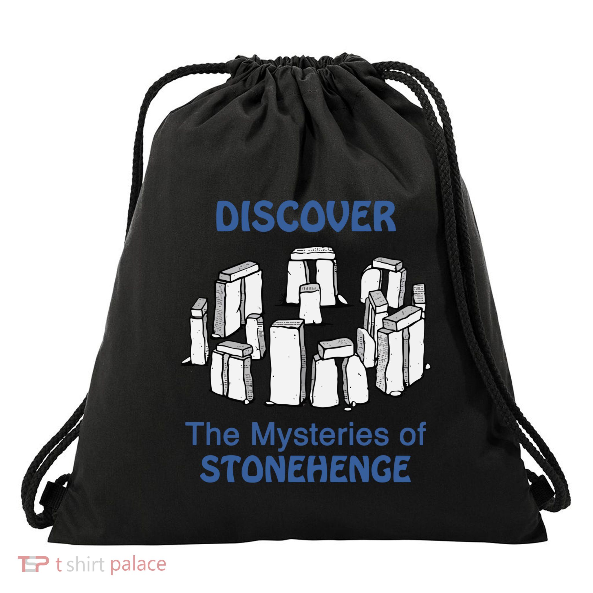 Discover The Mysteries Of Stonehenge Drawstring Bag