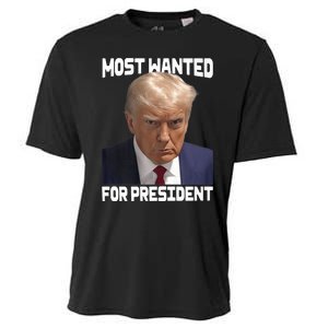 Donald Trump Most Wanted For President 2024 For America Cooling Performance Crew T-Shirt