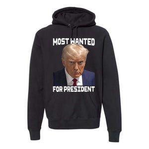 Donald Trump Most Wanted For President 2024 For America Premium Hoodie