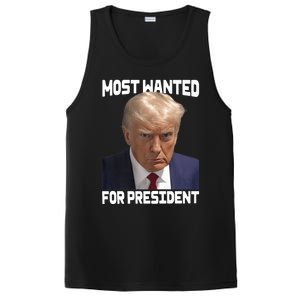 Donald Trump Most Wanted For President 2024 For America PosiCharge Competitor Tank