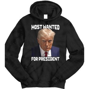 Donald Trump Most Wanted For President 2024 For America Tie Dye Hoodie