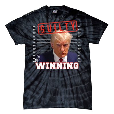 Donald Trump Mug Shot Guilty Of Winning Funny 2024 Election Tie-Dye T-Shirt