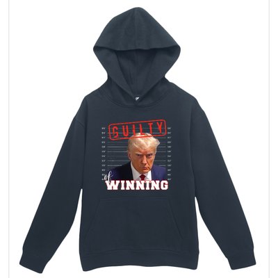 Donald Trump Mug Shot Guilty Of Winning Funny 2024 Election Urban Pullover Hoodie