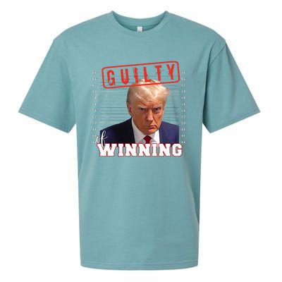 Donald Trump Mug Shot Guilty Of Winning Funny 2024 Election Sueded Cloud Jersey T-Shirt