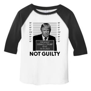 Donald Trump Mugshot Not Guilty Trump Supporter Toddler Fine Jersey T-Shirt