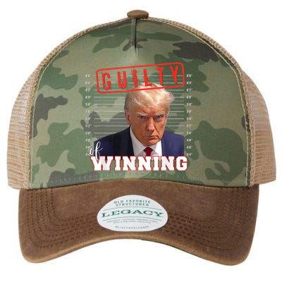 Donald Trump Mug Shot Guilty Of Winning Funny 2024 Election Legacy Tie Dye Trucker Hat