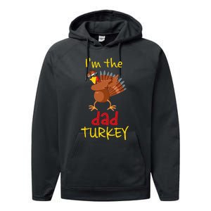 Dad Turkey Matching Family Group Thanksgiving Party Performance Fleece Hoodie