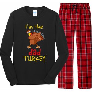 Dad Turkey Matching Family Group Thanksgiving Party Long Sleeve Pajama Set