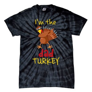 Dad Turkey Matching Family Group Thanksgiving Party Tie-Dye T-Shirt