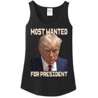 Donald Trump Most Wanted For President 2024 Pro Trump Ladies Essential Tank