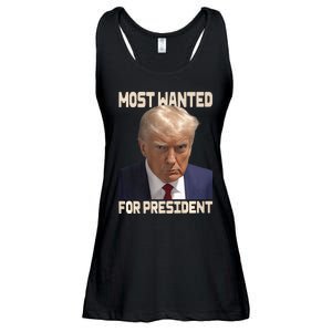 Donald Trump Most Wanted For President 2024 Pro Trump Ladies Essential Flowy Tank