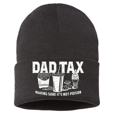 Dad Tax Making Sure Its Not P.O.I.S.O.N Sustainable Knit Beanie