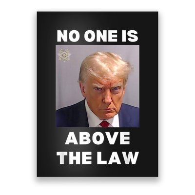 Donald Trump Mug Shot No One Is Above The Law AntiTrump Poster