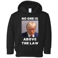 Donald Trump Mug Shot No One Is Above The Law AntiTrump Toddler Hoodie