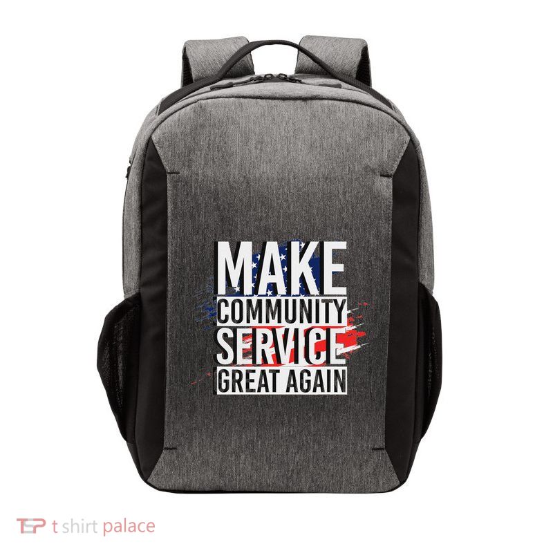 Donald Trump Make Community Service Great Again Vector Backpack