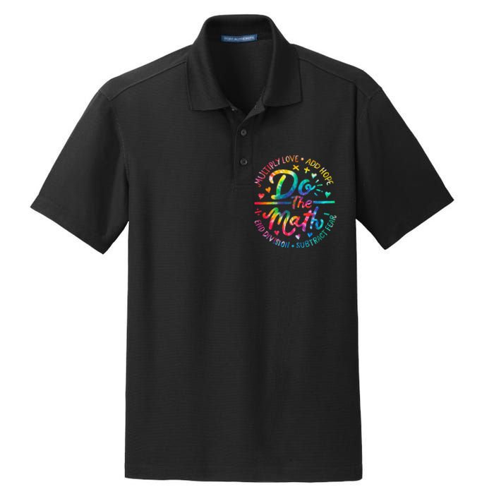 Do The Math x Love Add Hope Slogan teacher Dry Zone Grid Polo