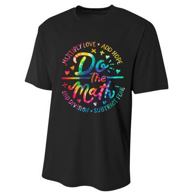 Do The Math x Love Add Hope Slogan teacher Performance Sprint T-Shirt