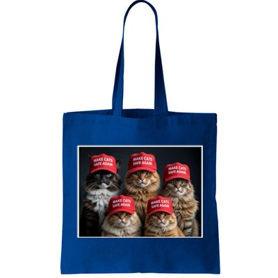 Donald Trump Make Cats Safe Again Red Hat 2024 Debate Funny Tote Bag