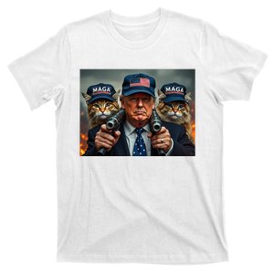 Donald Trump Make Cats Safe Again Red Hat 2024 Debate T-Shirt