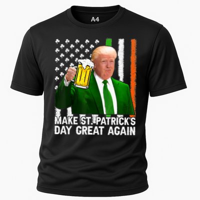 Donald Trump Make St Patricks Day Great Again Performance Shirt