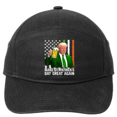 Donald Trump Make St Patricks Day Great Again 7-Panel Snapback Hat